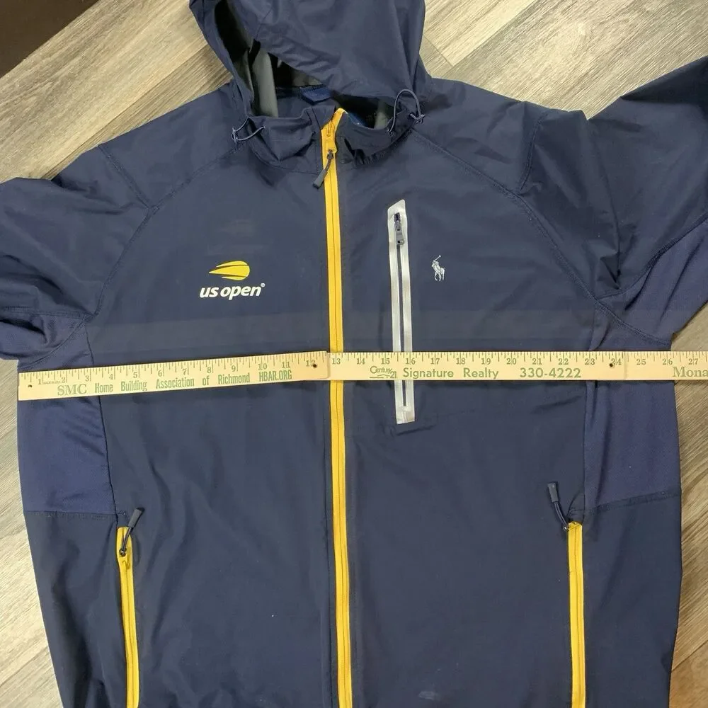 Polo Ralph US Open Lauren Wind Breaker Navy & Yellow  Size XXL Men’s - Picture 7 of 9